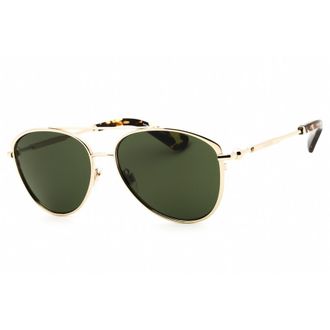 Burberry Unisex Gold Tone Aviator Sunglasses 0BE3157