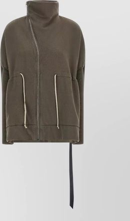 Rick Owens mountain sail jacket high collar drawstring