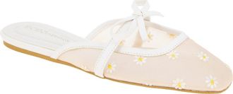 BCBGeneration Hildana Bow Mule in White Daisy at Nordstrom Rack, Size 8.5