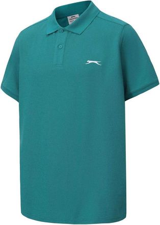 Slazenger Heren Geborduurd Logo Poloshirt (Teal)
