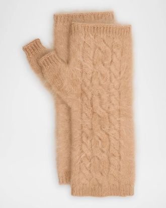 Sofiacashmere Cashmere Cable-Knit Arm Warmers