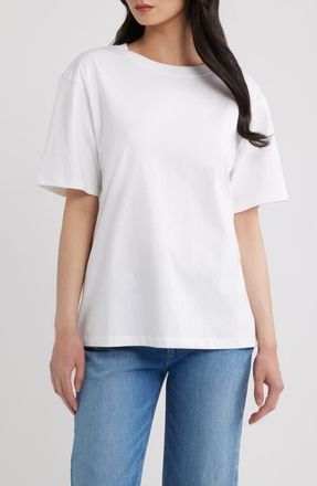 Good American The Overized T-Shirt in White001 at Nordstrom, Size X-Large