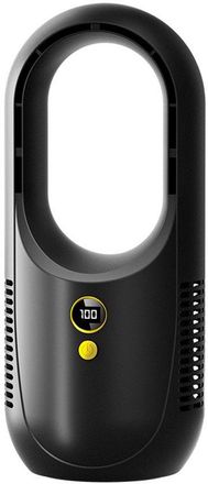 OEM Ventilador De Escritorio Sin Aspas Con Pantalla Led, Ventilador Personal Peque&ntilde;o, Silencioso Y Port&aacute;til, Enfriador De Aire, Negro