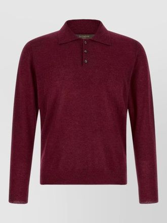 Zanone long sleeve knit polo collared design