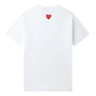 Comme Des Gar&ccedil;ons SS25 Heart Back Emblem T-Shirt White AX-T340-051-3