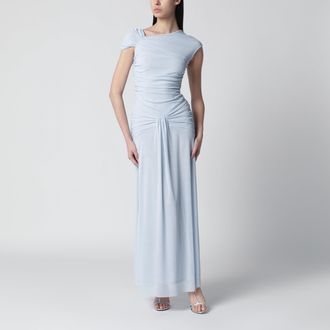Rotate Asymmetric one-shoulder maxi dress in Plein Air