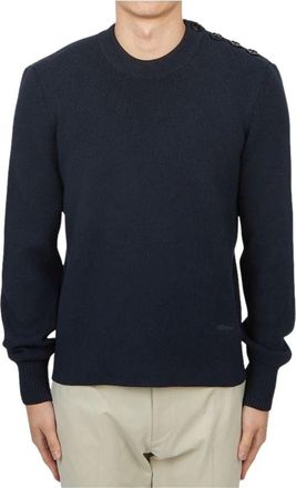 Ami Cotton Merino Wool Knit Navy HKS039-KN0055-4011