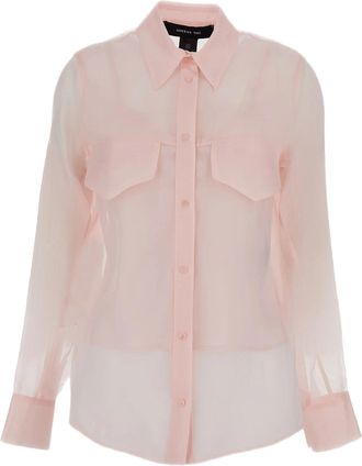 Federica Tosi Sheer Organza Silk Shirt With Button-Down Design