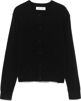 Sams&oslash;e & Sams&oslash;e Truien & Vesten, Dames, Zwart, S, Zwarte Cardigan voor Stijlvolle Look