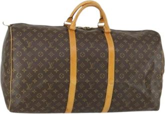 Louis Vuitton Pre-owned Weekend Bags, female, Brown, Size: ONE SIZE Pre-owned Keepall 60 Boston Bag