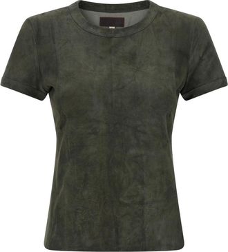 Stouls 05 Stretch-Leder T-shirt - Dames - T-shirts - Grijs - XS - Katoen - Tops
