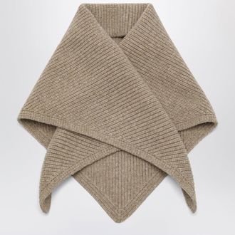 STUDIO NICHOLSON Pythagoras oatmeal scarf in merino wool