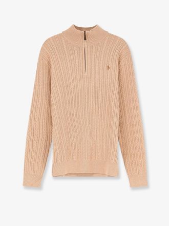 Ralph Lauren Maglia in cotone a trecce con zip - POLO RALPH LAUREN - gender_Man