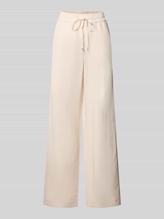 Stehmann Leinenhose mit elastischem Bund Modell Roma in Sand, Gr&ouml;&szlig;e 38