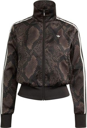 adidas (WMNS) adidas Satin Snake Print Firebird Track Jacket Asia Sizing Earth Strata Aurora Coffee KX1884