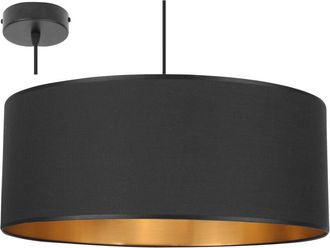 OEM Elegante L&aacute;mpara Colgante Centro Dorado Pantalla 50 Cm