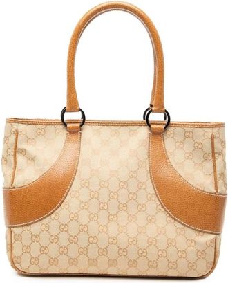 Gucci Pre-owned Tote Bags, female, Brown, Size: ONE SIZE Pre-owned Tote Bag