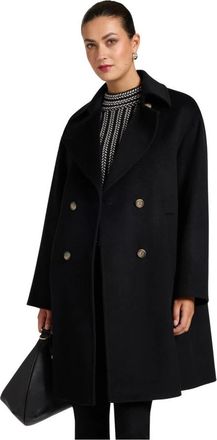 Elena Miro Cappotto doppiopetto in lana - - Coats - Donna - Nero - S