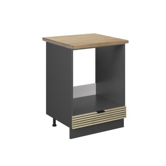 Vicco Armario Para Horno Empotrado Fame-line, Panel De Roble, 60 Cm, Et Roble