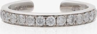 Yvonne Léon 18K Gold Diamond Studded Ear Cuff - Womens - Diamond/18kt White Gold