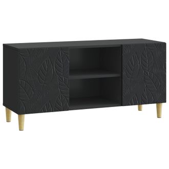 vidaXL Mueble De Tv 102 X 34,5 X 50 Cm Negro Madera De Ingenier&iacute;a Vidaxl