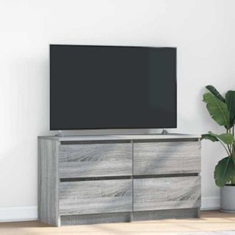 vidaXL Vidaxl - Mobile tv Grigio Sonoma 100x35x54 cm in Legno Multistrato