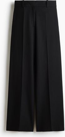 H&M Elegante Hose mit weitem Bein - Schwarz