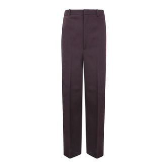 Jil Sander Heren, Broeken, Bruin, Maat: M Wol