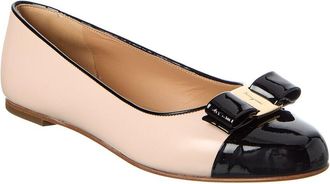 Ferragamo Varina Leather Ballet Flat