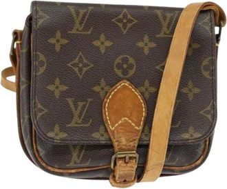 Louis Vuitton Pre-owned Cross Body Bags, female, Brown, Size: ONE SIZE Pre-owned Canvas Cross Body Bag