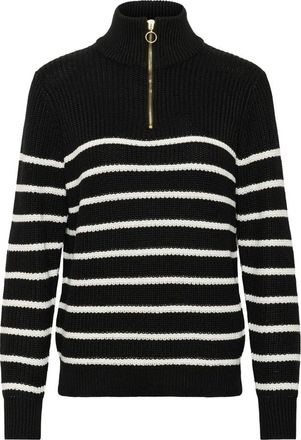 Kaffe KAlioa Zipper Pullover - - Knitwear - Donna - Nero - 2XL