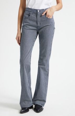 Nili Lotan Celia Stripe Jeans in Railroad Stripe Rinse at Nordstrom, Size 27