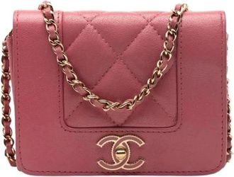 Chanel Pre-owned Mini Bags, female, Pink, Size: ONE SIZE Pre-owned Vintage Mini Bag