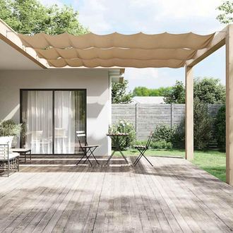 vidaXL Toldo Vertical Tela Oxford Color Gris Taupe 100x1000 Cm Vidaxl