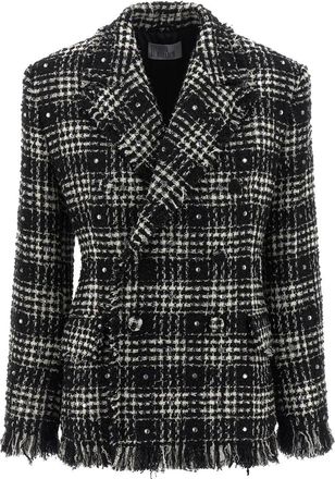 Giuseppe Di Morabito Tweed en Strass Blazer - Dames - Blazers - Veelkleurig - M - Tweed - Jassen