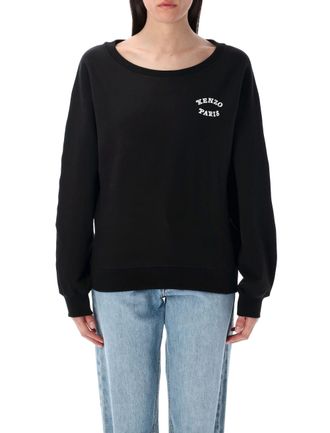 Kenzo Womens Gots X Verdy Collection Batwing Sw - Black Cotton - Size X-Small