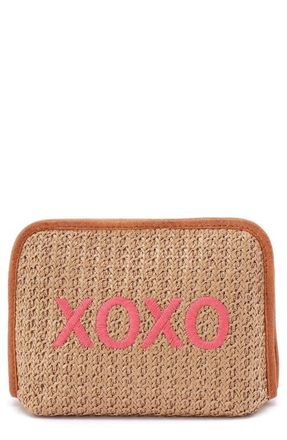 Hobo Beauty Straw Cosmetics Case in Meadow Woven Straw at Nordstrom