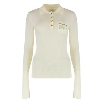 Elisabetta Franchi Tops - Dames - Ronde hals truien - Wit - L - Truien & Vesten