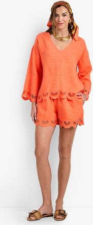 Trina Turk Mar Top in Calypso Coral at Nordstrom, Size X-Large