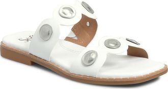 S&ouml;fft Ezra Slide Sandal in White at Nordstrom, Size 8.5