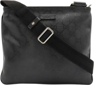 Gucci Pre-owned Pochette Schoudertas - Dames - Vintage Schoudertas - Zwart - ONE Size - Leer - Vintage