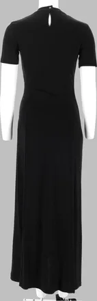 Paco Rabanne Draped Jersey Dress - Black