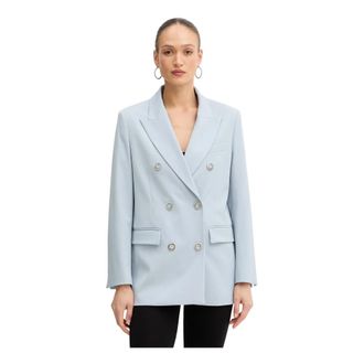 Pinko Guineana Jas - Dames - Blazers - Blauw - S - Polyester - Jassen