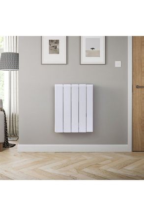 H&O Direct 1000W Electric Ceramic Radiator Space Heater with WIFI in White