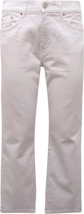 Roy Rogers Denim Cropped Broek Zandra Cut - Dames - Regular Fit Jeans - Wit - W28 - Denim - Jeans