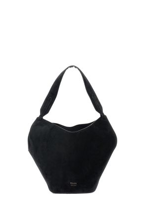 Khaite Reversible Scarf-Inspired Mini Tote in Pebbled Calfskin