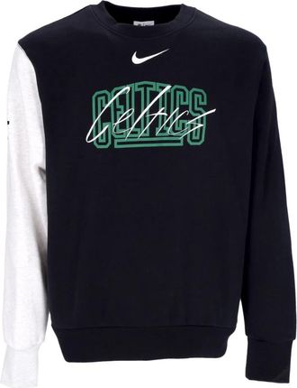 Nike Courtside Fleece Crewneck - Heren - Sweatshirts - Zwart - XS - Katoen - Hoodies & sweatvesten