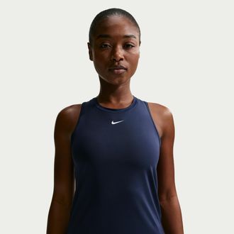 Nike Womens One Classic Dri-FIT Tank Top in Blue | FN2808-411