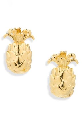 Madewell Demi-Fine Pineapple Stud Earrings in 14K Gold at Nordstrom