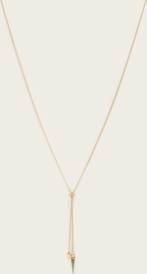 Brass Laio Spiked Necklace, Size: One Size